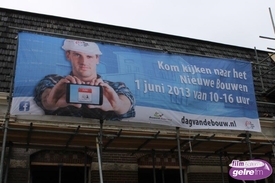 Dag van de bouw aan de Hofstraat, Aalten.